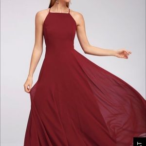 Maroon prom/formal dress